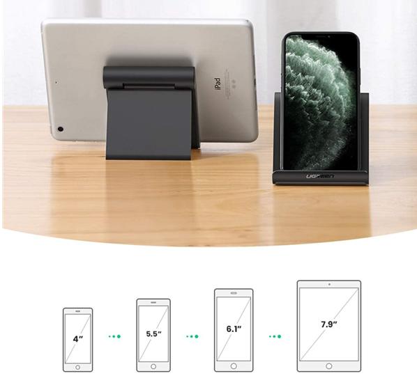 Giá đỡ Máy tính bảng Điện thoại Ugreen 50747 Màu Đen, Chống trầy