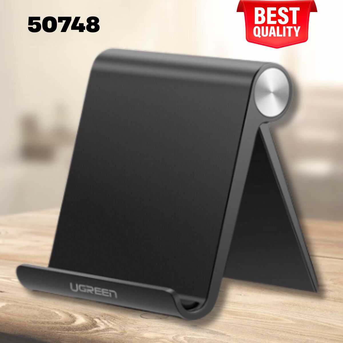 Giá đỡ Máy tính bảng Điện thoại Ugreen 50748 màu đen, Điều chỉnh 100 độ
