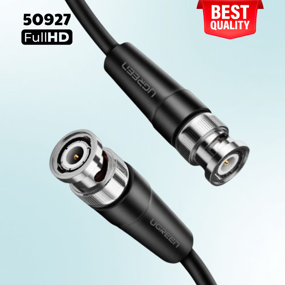 Cáp 2 đầu SDI cho máy quay + Camera Ugreen 50927 5M Màu đen, Hỗ trợ 1920x1080p