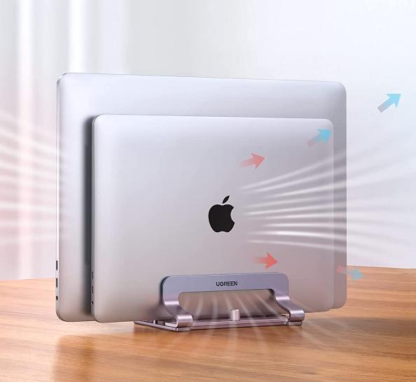 Chân đế đôi để Laptop Ugreen 60643, Chiều rộng điều chỉnh linh hoạt