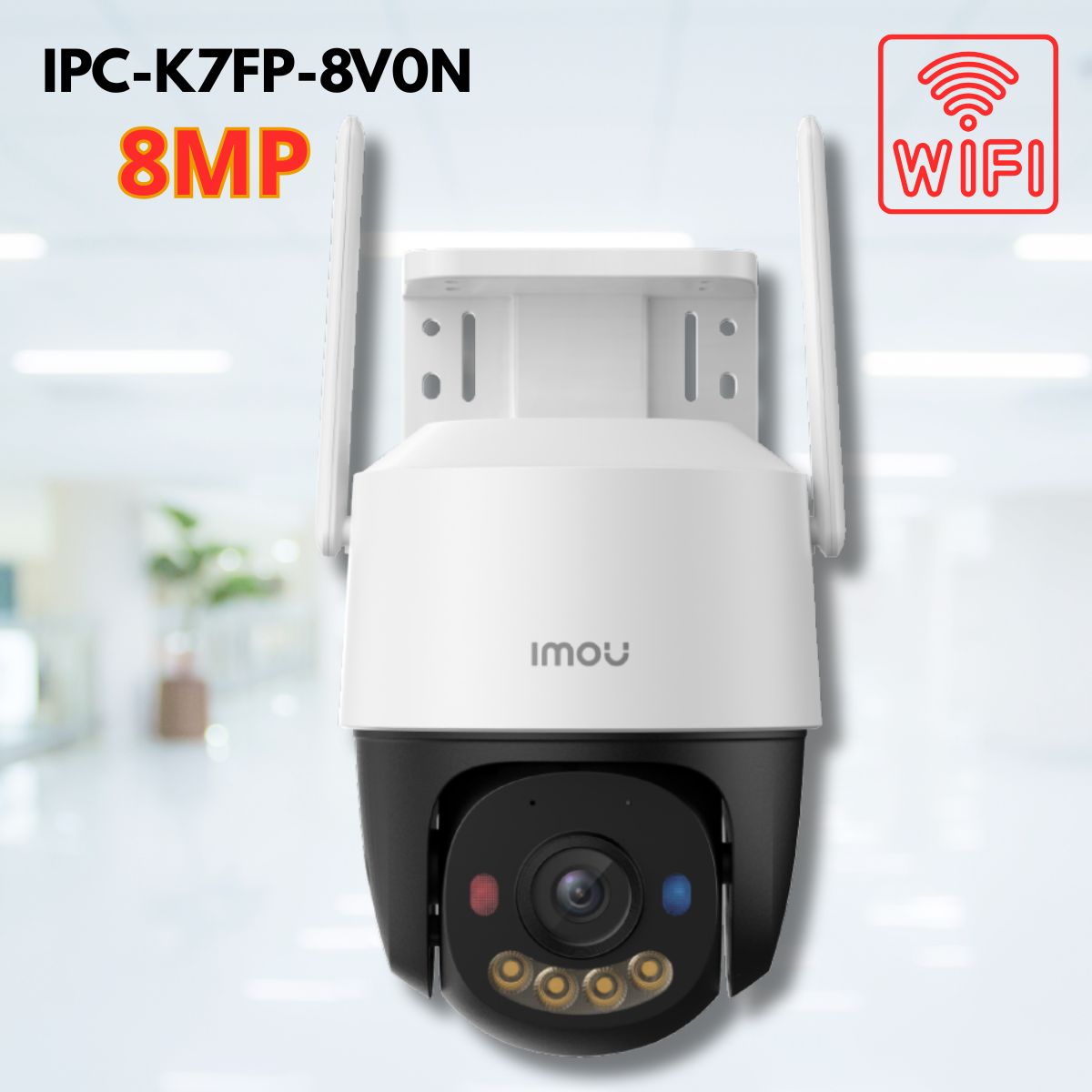  Imou IPC-K7FP-8V0N 8MP Camera Wifi PT Full Color ngoài trời, Đàm thoại 2 chiều