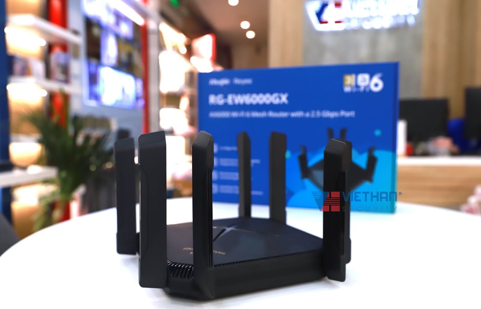 Bộ định tuyến Wi-Fi 6 Mesh RG-EW6000GX 6000M có cổng 2,5G, Kết nối 384 thiết bị