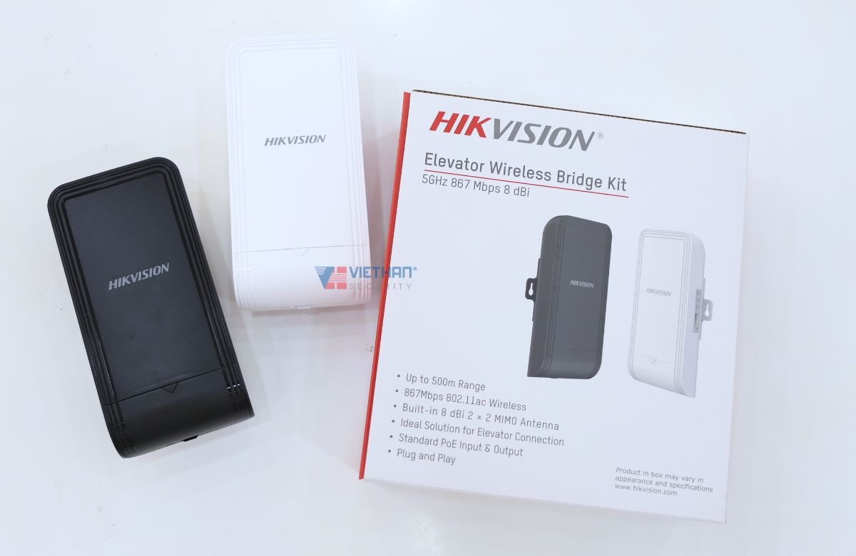 Bộ bắn điểm wifi ngoài trời 500m Hikvision DS-3WF0EC-5ACT(B) 5Ghz, 867Mb