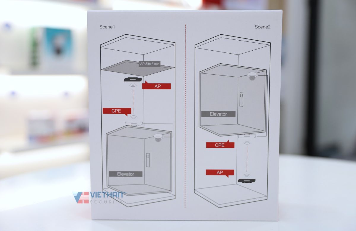 Bộ bắn điểm wifi ngoài trời 500m Hikvision DS-3WF0EC-5ACT(B) 5Ghz, 867Mb