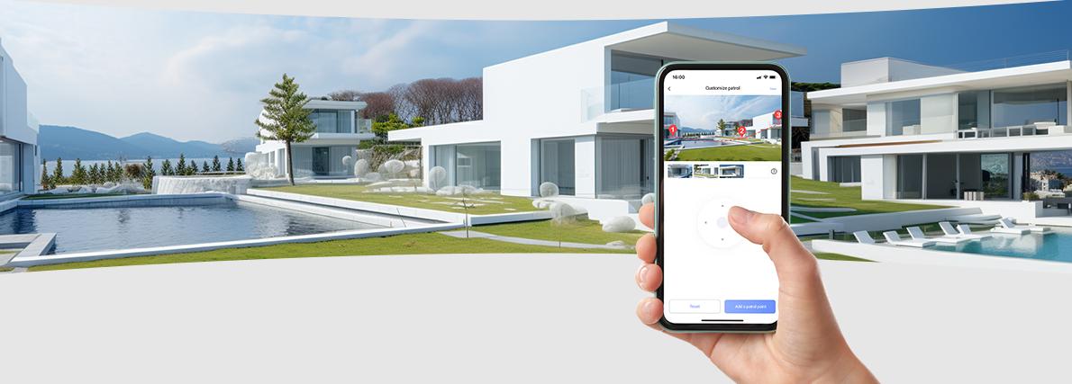 Camera Wifi toàn cảnh ống kính kép H80x 4K 8MP Quay 360 độ, Đàm thoại 2 chiều, Chống báo động giả