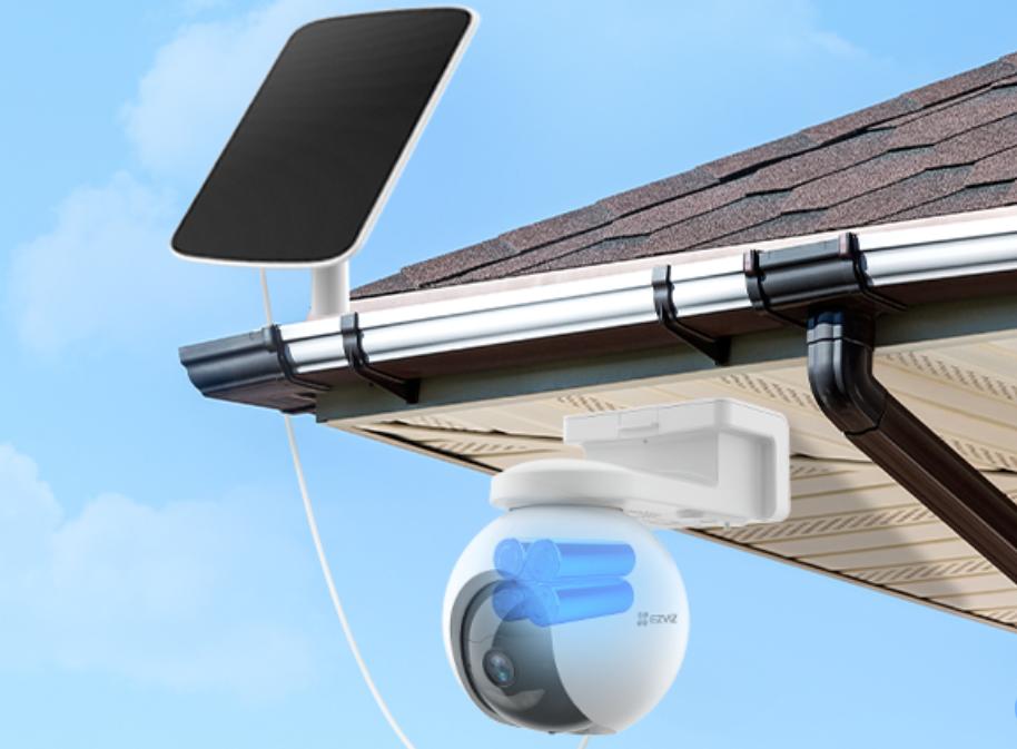 Camera sim 4G ngoài trời sử dụng pin Ezviz CS-EB8/SP 3MP, 10.400 mAh, Âm thanh 2 chiều, có GPS