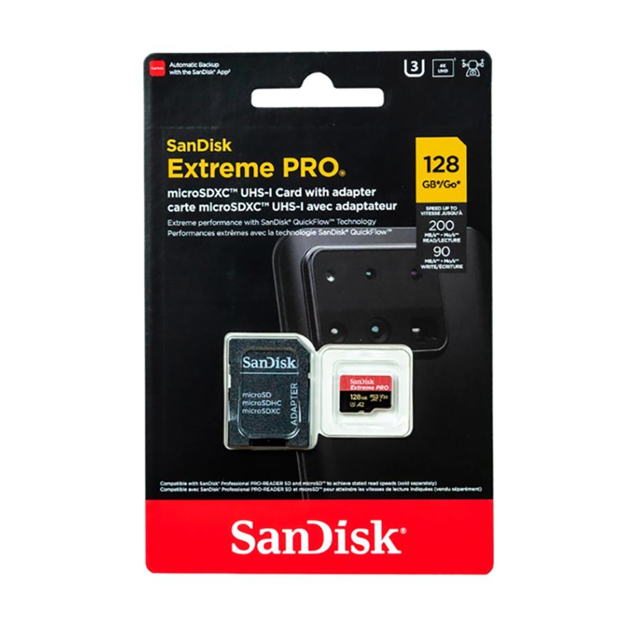 Thẻ nhớ máy quay phim Actioncam 128GB Sandisk SDSQXCD-128G-GN6MA đọc 200 MB/s - ghi 90MB/s