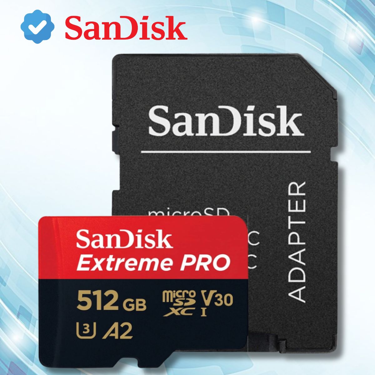 Thẻ nhớ 512Gb SanDisk Extreme SDSQXCD-512G-GN6MA 256GB đọc 200 MB/s - ghi 140 MB/s cho máy quay phim, action cam