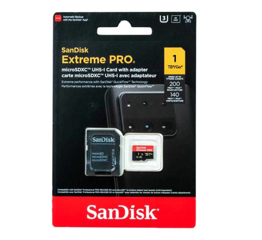 Thẻ nhớ 1TB SanDisk Extreme SDSQXCD-1T00-GN6MA đọc 200 MB/s - ghi 140 MB/s, chuyên dụng máy quay phim và  Actioncam