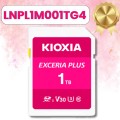 Thẻ nhớ SD 1TB Kioxia EXCERIA PLUS CL10 UHS-I U3 V30 4K A1 R100, W85. Mã LNPL1M001TG4 [BH 60T, Màu Hồng]
