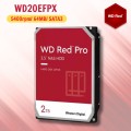  Ổ cứng Western Digital Red Plus 2TB WD20EFPX  3.5" SATA 3/ 64MB Cache/ 5400RPM