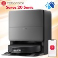 Robot Hút Bụi Roborock Saros 20 Sonic Lực Hút 35.000Pa, Lau Rung VibraRise 5.0, Thiết kế 7.98cm, Xoè giẻ lau