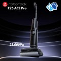 Máy hút bụi cầm tay gập 180° Roborock F25 ACE Pro Lực hút 25.000Pa, Tự giặt – sấy con lăn 95°C, Công nghệ phụ bọt & Chống rối tóc, Tự pha nước lau sàn