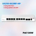 Switch Smart Managed H3C US210-8G2MF-HP - 8 Cổng Gigabit PoE+ & 2 SFP 2.5G, Quản Lý Cloud & ACL, PoE 130W