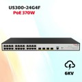 Bộ Chia Mạng H3C US300-24G4F – 28 Cổng Gigabit, 4 Cổng Quang SFP, Hỗ trợ ACL, QoS, Quản Lý Cloud AOLYNK