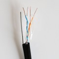 Cáp 4 lõi dùng đi dây tín hiệu camera, điện thoại VCom 2P Cat 5 PE St (D220007) có cáp chịu lực cuộn 305m