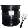 Dây Cáp mạng kèm liền nguồn VSCOM Cat5 UTP lõi đồng nguyên chất vỏ PE đi được ngoài trời (cuộn 305m)