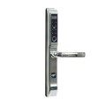 Khóa vân tay cửa nhôm xingfa PHGLock FP5292 màu bạc, thẻ MI, mật mã, vân tay, chìa khóa cơ