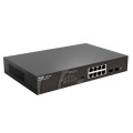 Bộ chuyển mạch switch 8 cổng Poe Ruijie RG-ES110GDS-P 2 uplink 