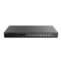 Bộ chuyển mạch PoE 24 cổng 180W Ruijie RG-ES126S-LP V2 24-Port 10/100 Mbps, 2-Port Gigabit 