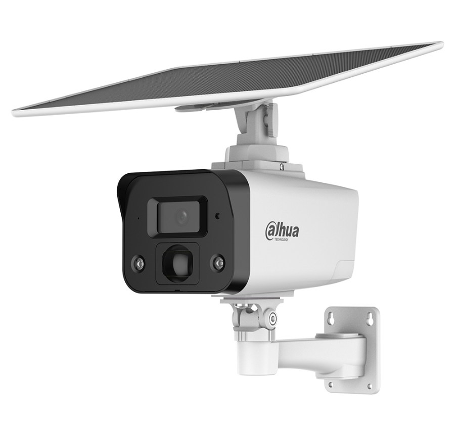 Camera 4G Năng lượng mặt trời Dahua DH-IPC-HFW2441DG-4G-SP-B 4MP Chiếu sáng kép, Cảnh báo dèn & còi, Phát hiện người & xe, IR 30m