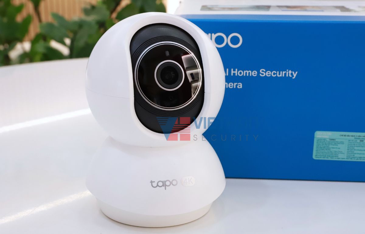 Camera Wi-Fi Tapo C250 4K 8MP, Xoay 360 độ, Phát hiện người, xe, tiếng trẻ em khóc, Âm thanh 2 chiều, Hỗ trợ thẻ nhớ up to 512GB