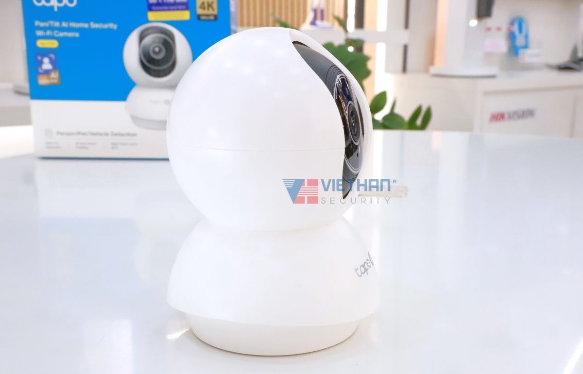 Camera Wi-Fi Tapo C250 4K 8MP, Xoay 360 độ, Phát hiện người, xe, tiếng trẻ em khóc, Âm thanh 2 chiều, Hỗ trợ thẻ nhớ up to 512GB