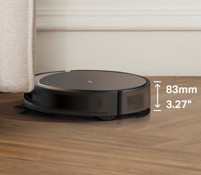 Robot hút lau 2 trong 1 Tapo RV20 Max Plus Siêu mỏng 83mm, Lực hút 5300Pa, Tự động đổ bụi, Điều hướng kép MagSlim LiDAR + IMU