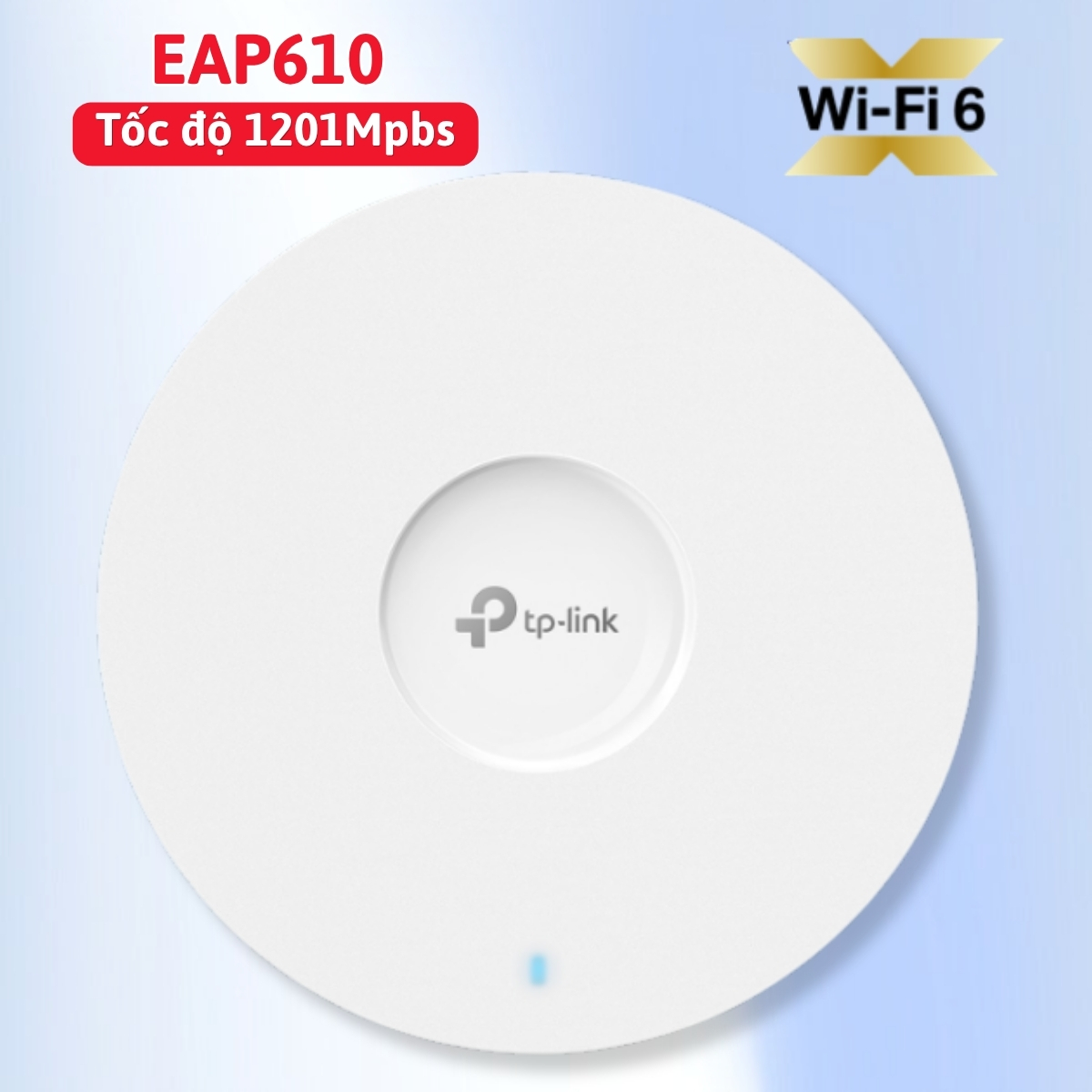 Bộ Phát Wifi 6 Băng tần kép TP-Link Omada EAP610 (AX1800), Tốc độ 1201Mpbs, MU-MIMO, Hỗ trợ công nghệ Beamforming