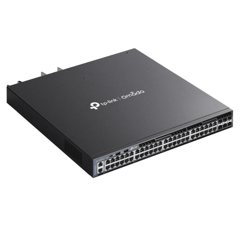 Switch Managed L3 PoE+ TP-Link Omada SG6654XHP 48× Cổng Gigabit RJ45 PoE+, 6× Khe cắm 10 Gbps SFP+, PoE 1440W, Hỗ trợ OSPF, Nguồn dự phòng