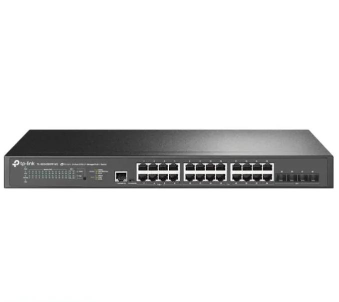 Switch 24 cổng 2.5G PoE 500W Omada SG3428XPP-M2: 8 Cổng 90W, 16 Cổng PoE+, 4 Khe 10G SFP+, Uplink 10Gbps, Định tuyến tĩnh và ERPS