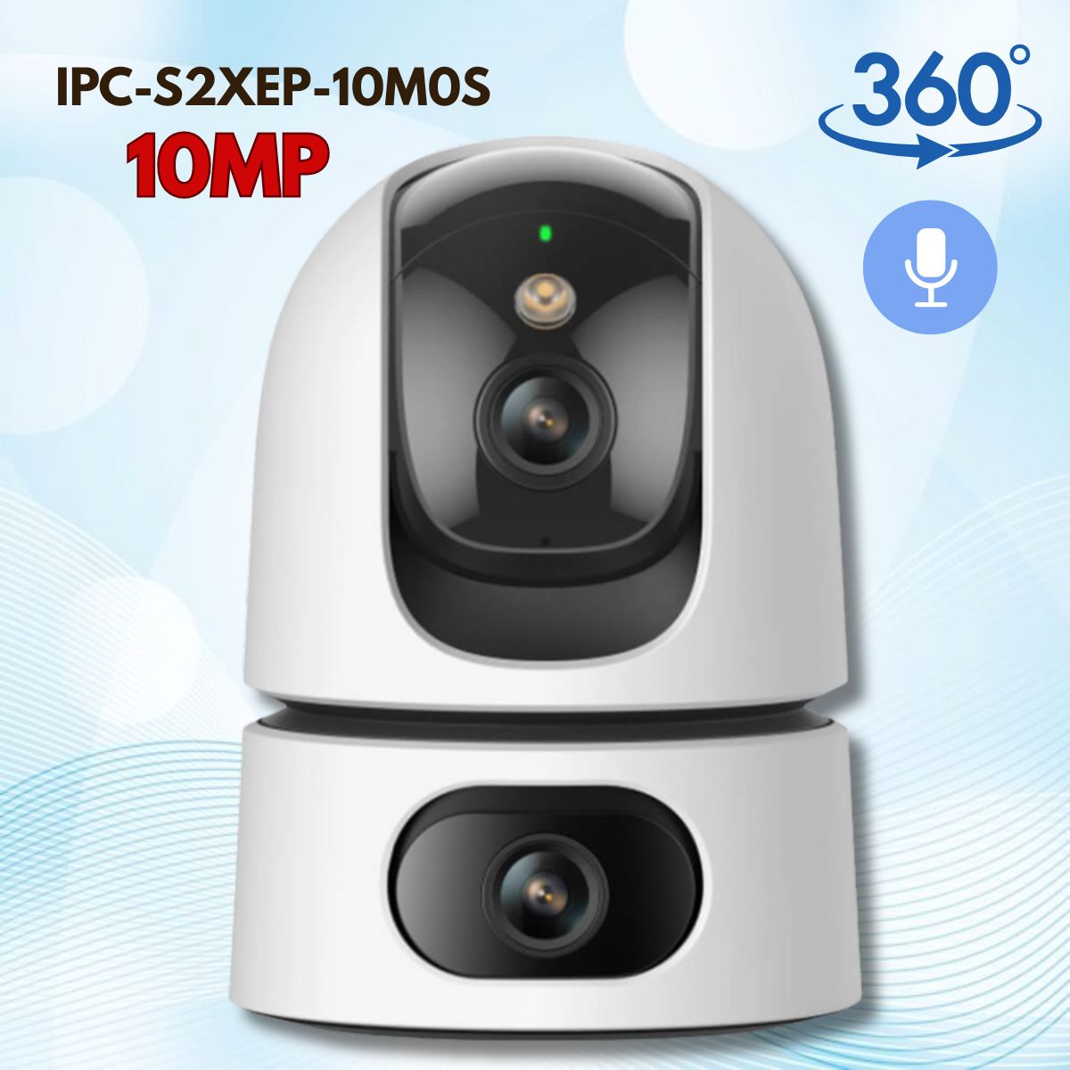 Camera Wifi 2 ống kính quay quét 360 độ IMOU IPC-S2XEP-10M0S 10MP Đàm thoại 2 chiều, Phát hiện người và xe