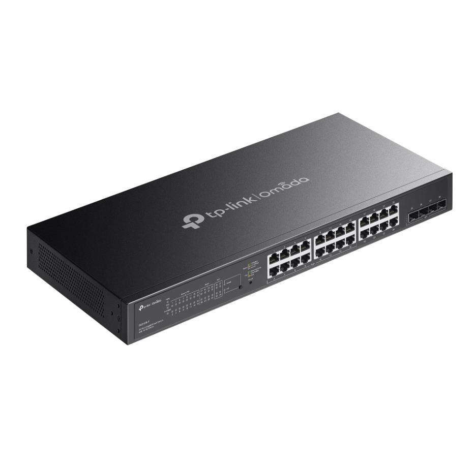 Switch Managed L2+ PoE+ TP-Link Omada SG2428LP 16 Cổng PoE+ 150W, 4 Khe SFP, Không quạt, PoE 150W