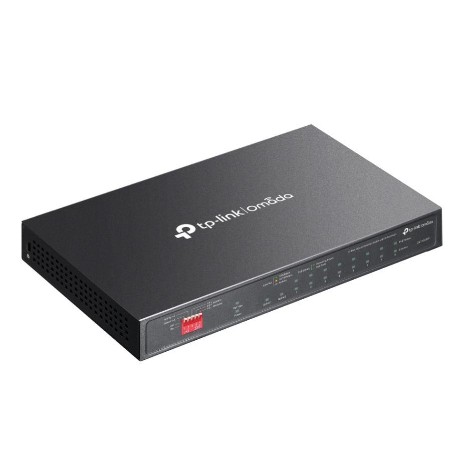 Bộ chuyển mạch để bàn không quản lý 18 Cổng Gigabit Omada DS110GMP 16 Cổng PoE+ 250W, 2 Khe Combo SFP