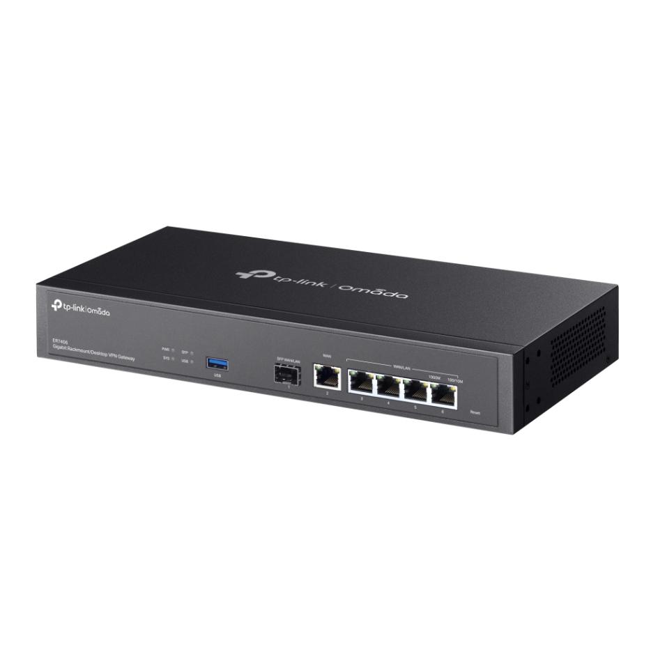 Router Cân bằng tải TP-Link Omada ER7406, Cân Bằng Tải 5 Cổng WAN, Bảo Mật Firewall Mạnh Mẽ, Quản Lý Cloud