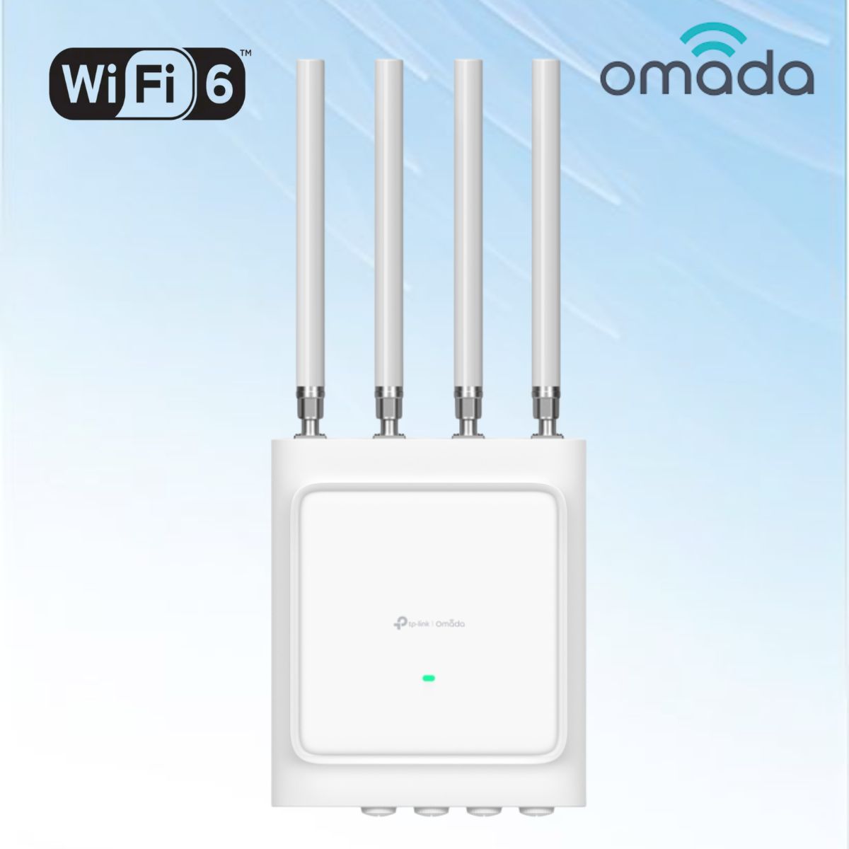 Access Point Ngoài trời WiFi 6 Tp-Link Omada EAP668-Outdoor HD Tốc độ 3.6Gbps, Hỗ trợ chịu tải 1.024 thiết bị, Cổng 10G SFP+, Chuẩn IP68