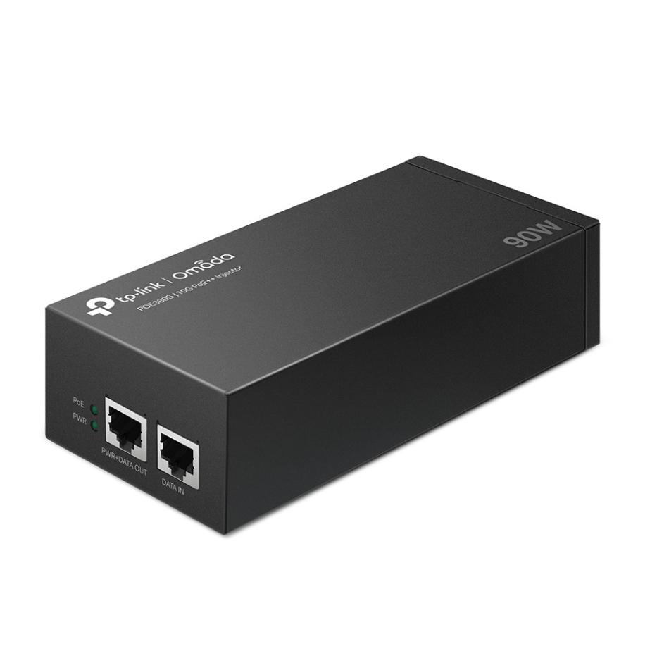 Bộ cấp nguồn 10G PoE++ Injector Omada POE380S Công suất 90W, Tốc độ 10Gbps, Chuẩn IEEE802.3af/at/bt