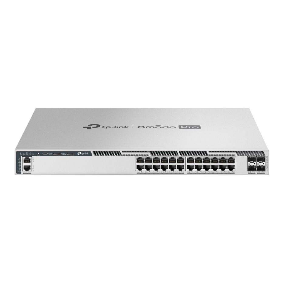 Switch L3 Omada Pro S6500-24MPP4Y PoE++ 1440W, 24 Cổng 2.5G PoE++ 60W & 4 Cổng 25G, Chuyên Dụng Cho Wi-Fi 7 & Camera AI