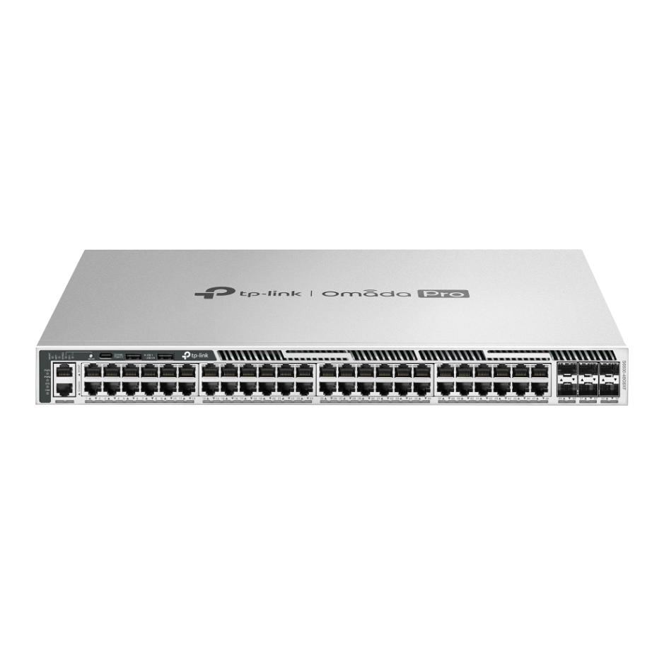 Switch 48 Cổng Gigabit Omada Pro S6500-48G6XF - Uplink 10G, Nguồn đôi dự phòng, Hỗ trợ xếp chồng & MACsec