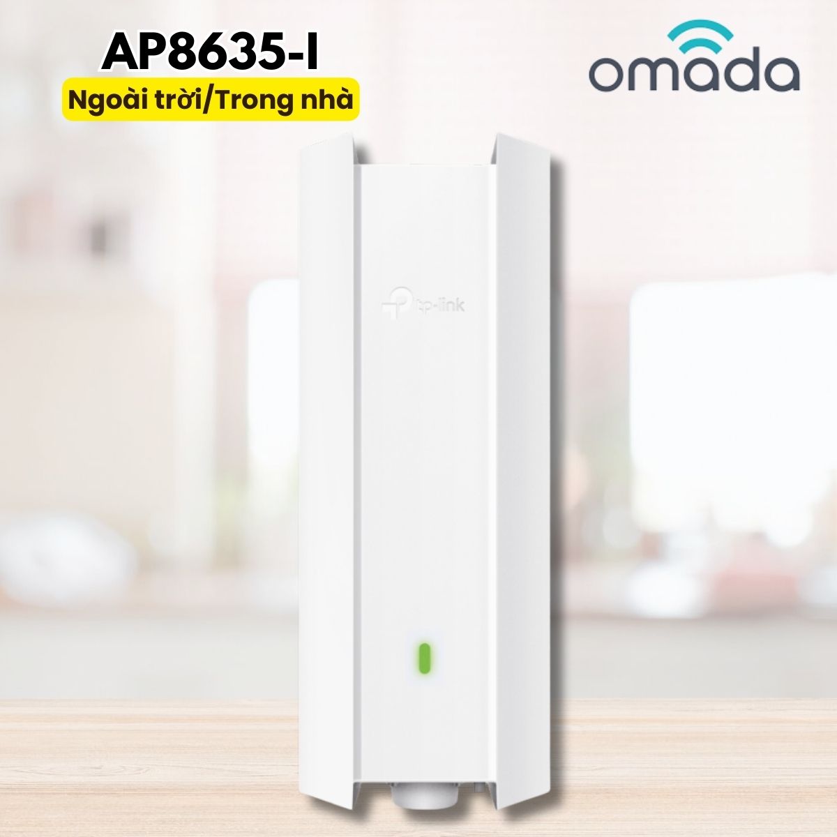 Access Point WiFi 6 Ngoài trời/Trong nhà Omada Pro AP8635-I AX1800 - 1 Cổng kết nối Gigabit RJ45 Port, Anten ngầm IP67