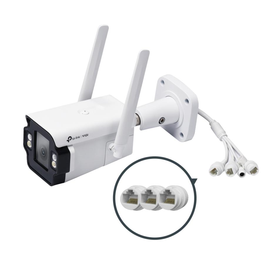 Camera 4G có màu ban đêm VIGI InSight S345-4G 4MP, 3 Cổng LAN, Âm thanh 2 chiều, Nhận diện người & xe, H.265+