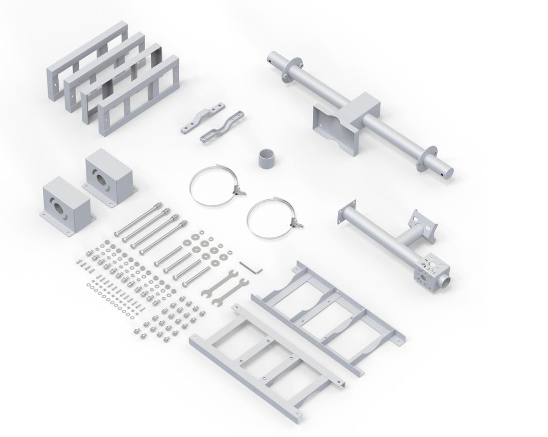 Giá đỡ năng lượng mặt trời VIGI 180W Thép mạ kẽm, Chịu gió cấp 14, Điều chỉnh linh hoạt
