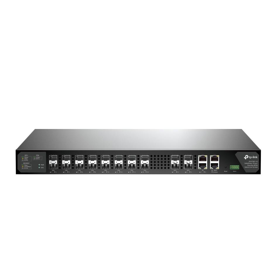 DeltaStream DS-P7001-16: 16 Cổng GPON, 1U Rackmount, Uplink Tốc độ cao, 4 cổng SFP+ 10GE và 2 cổng đường lên gigabit