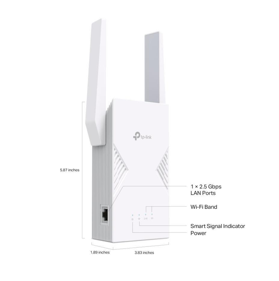 Bộ mở rộng sóng Wi-Fi 7 BE3600 TP-Link RE235BE Tốc Độ 3.6Gbps, Cổng 2.5G, Hỗ Trợ EasyMesh & MLO, Công Nghệ 4096-QAM