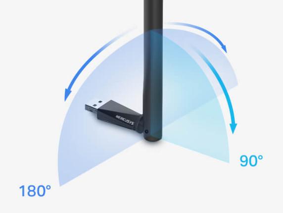 Bộ Thu Wi-Fi USB 2.0 AC1300 Mercusys MA30H Tốc độ 400 Mbps, Băng Tần Kép, Ăng-ten ngoài, Công Nghệ MU-MIMO, Plug & Play