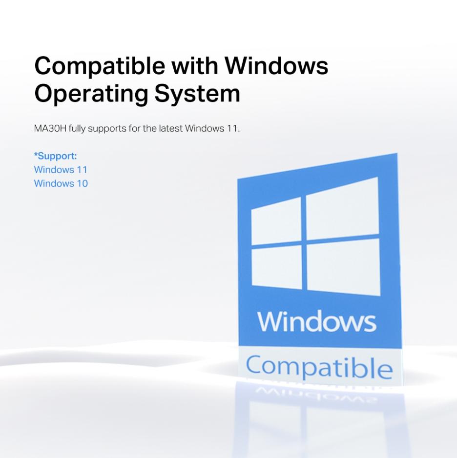 Bộ Thu Wi-Fi USB 2.0 AC1300 Mercusys MA30H Tốc độ 400 Mbps, Băng Tần Kép, Ăng-ten ngoài, Công Nghệ MU-MIMO, Plug & Play