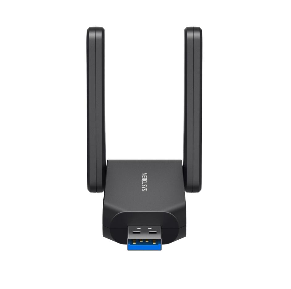 Bộ Thu Wi-Fi 6 USB 3.0 Mercury MA72XH Tốc Độ 1.8Gbps, Cài Driver Tự Động, Hai Ăng-ten Độ Lợi Cao,Hỗ Trợ MU-MIMO & Bảo Mật WPA3