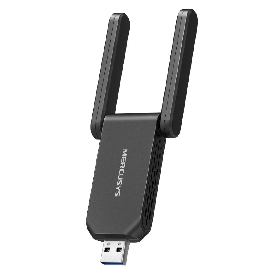 Bộ Thu Wi-Fi 6 USB 3.0 Mercury MA72XH Tốc Độ 1.8Gbps, Cài Driver Tự Động, Hai Ăng-ten Độ Lợi Cao,Hỗ Trợ MU-MIMO & Bảo Mật WPA3