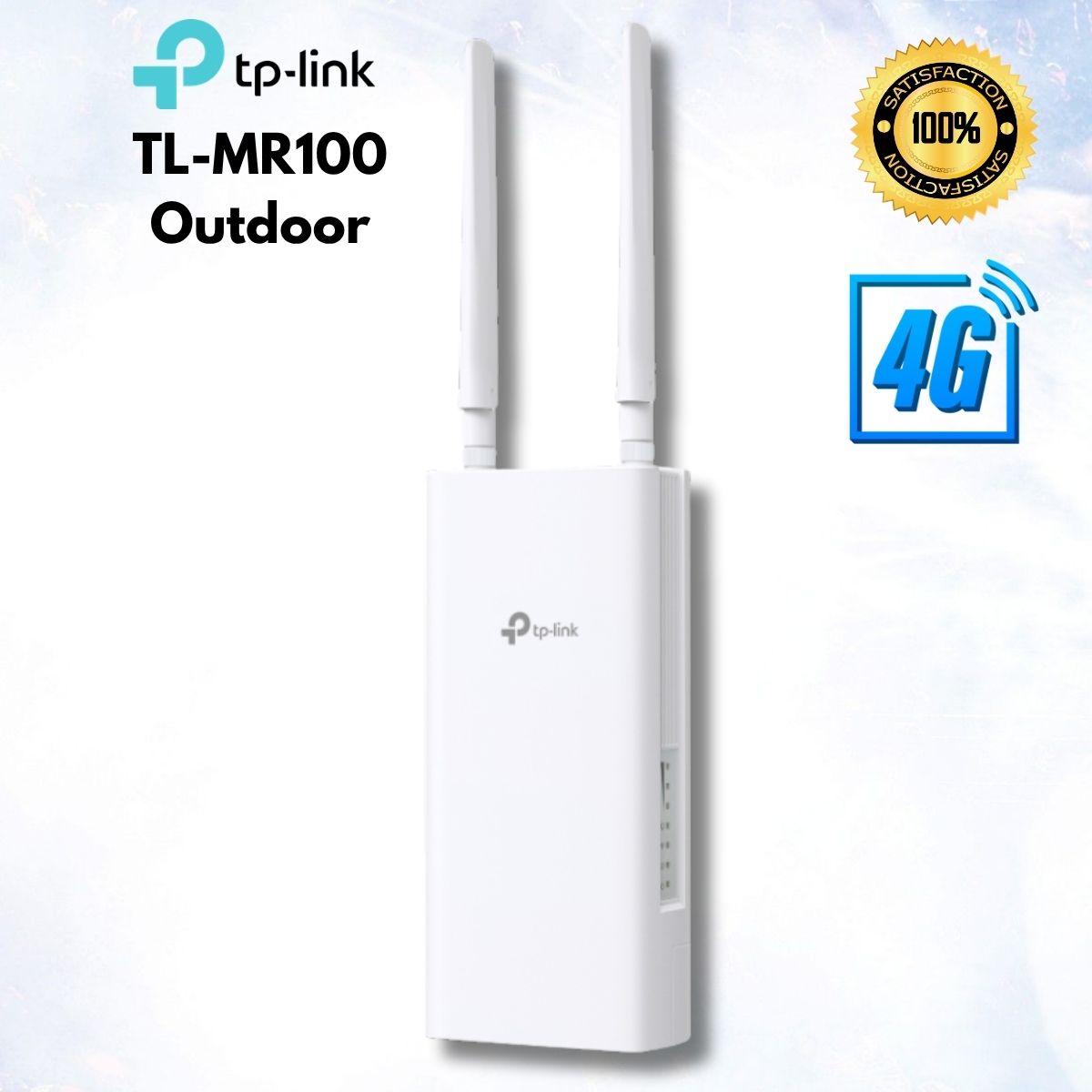 Router Wi-Fi 4G Ngoài Trời TP-Link TL-MR100 Outdoor: Chuẩn N 300Mbps, 1× LTE gắn ngoài + Ăng-ten Wi-Fi ngầm, Hỗ Trợ PoE