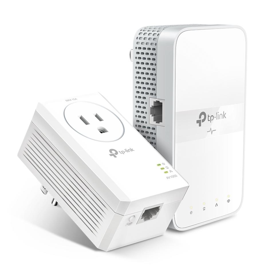 Bộ Wi-Fi Powerline ac AV1000 Gigabit Passthrough TP-Link TL-WPA7617 KIT Wi-Fi băng tần kép AC1200, Tốc độ lên đến 1000Mbps, Khoảng cách truyền 300m